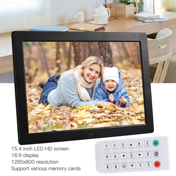 17" Digital Picture Frame with Remote Control, Display Photos & Videos - Aroflit
