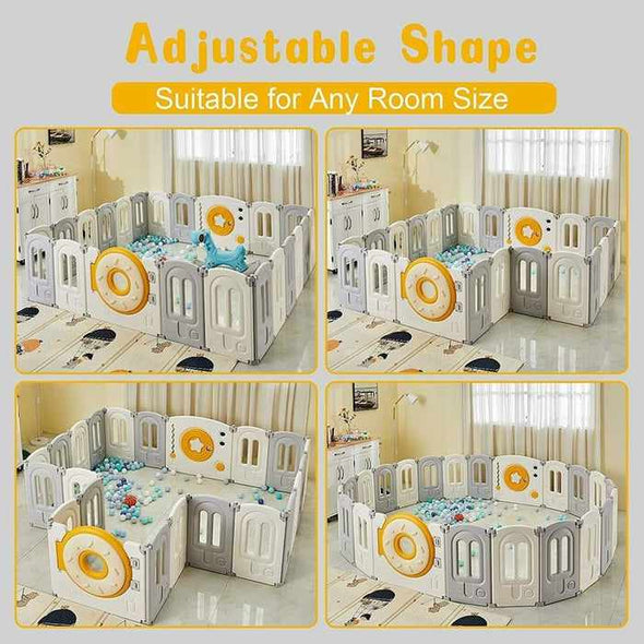 18 Panels Portable Baby Playpen Yards - Aroflit