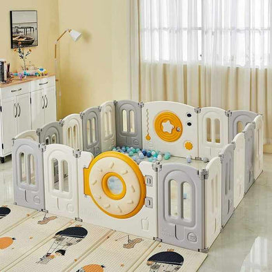 18 Panels Portable Baby Playpen Yards - Aroflit