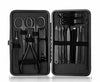 18 pcs Men’s Pedicure Manicure Set Leather Black Gift - Aroflit