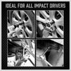 19 - Piece 1/2 - Inch Drive Impact Socket Set, Durable & Precision Tools - Aroflit