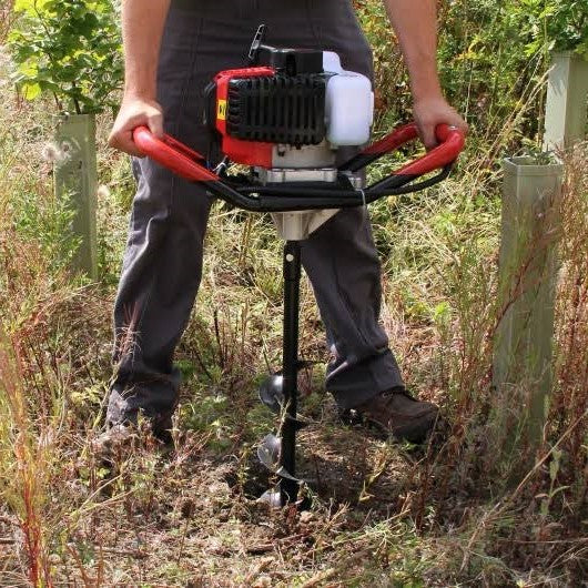 Powerful Gas-Powered Post Hole Auger Drill with Interchangeable Bits