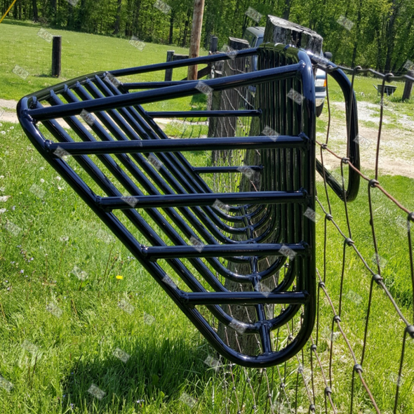 Hanging Hay Fence Feeder Rack for Horses, Goats, Sheep, and More