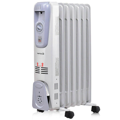 1500W Oil Filled Radiator Heater, Energy Efficient and Portable