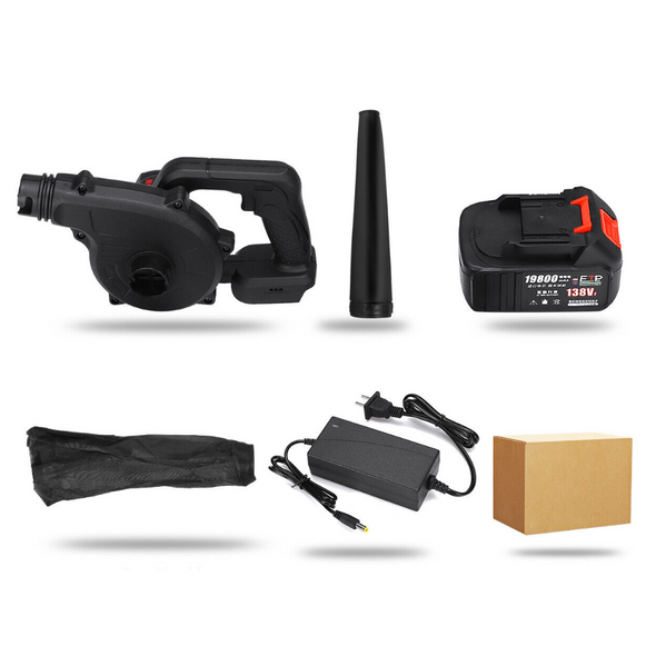 Handheld Cordless Electric Leaf Blower with Battery & Suction Feature