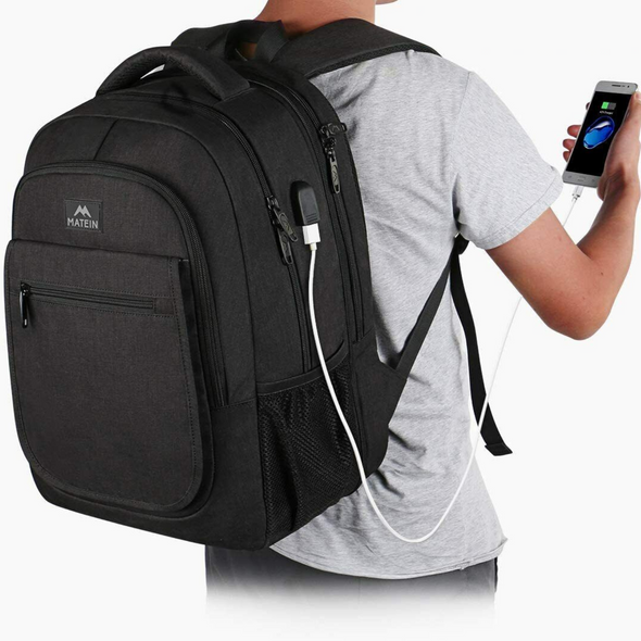 Large Men’s Expandable Business Travel Backpack