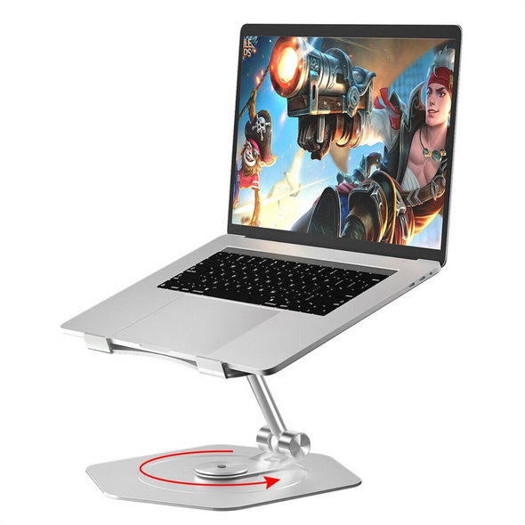 Premium 360° Swivel Rotating Laptop Holder Riser Stand for Desk