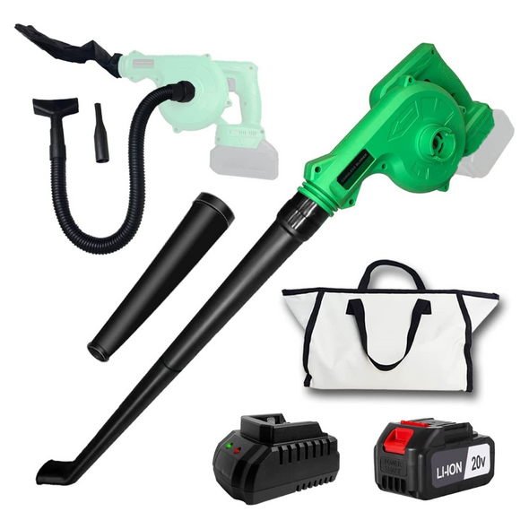 Powerful 2-in-1 Cordless Leaf Blower & Vacuum, Rechargeable