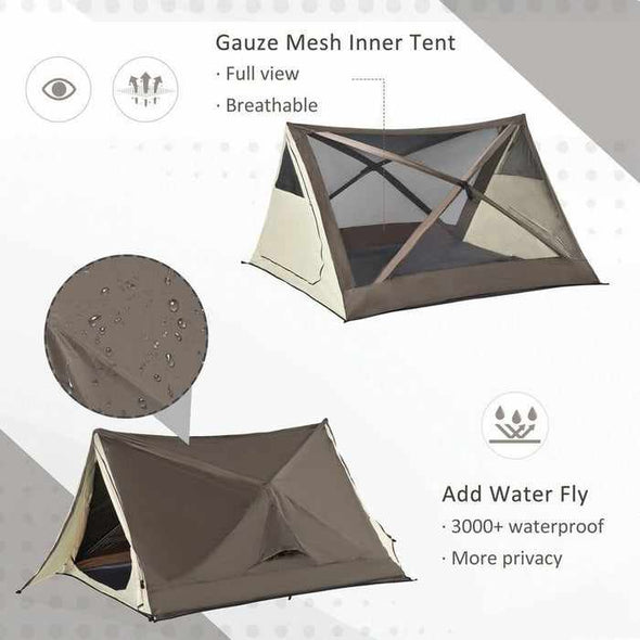 2-3 Person Backpacking Camping Instant Pop Up Tents-Aroflit