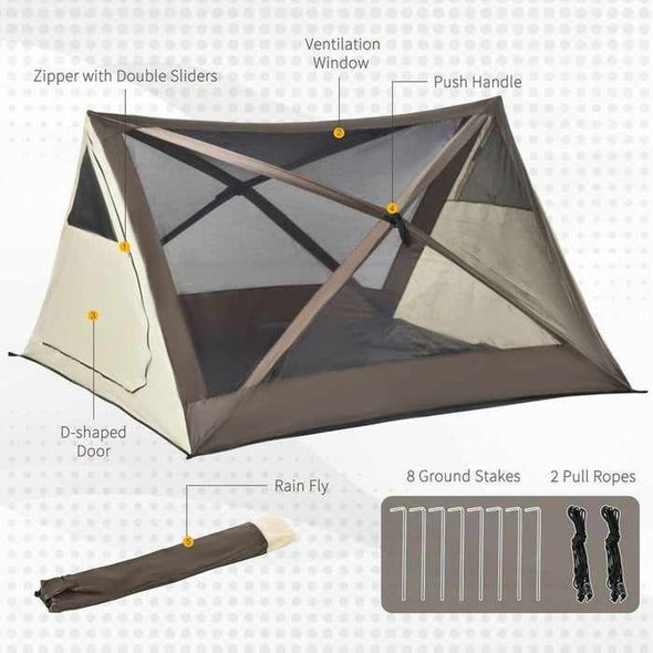 2 - 3 Person Backpacking Camping Instant Pop Up Tents - Aroflit