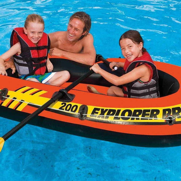 2 Person Inflatable Boat with Oars