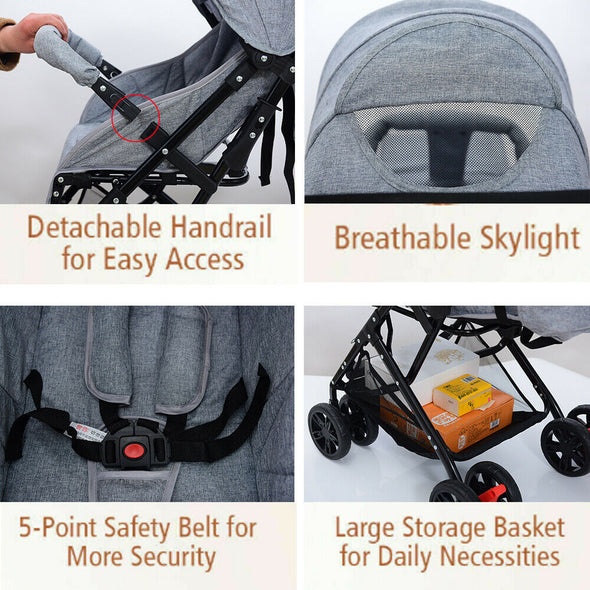 2 in 1 Newborn Baby Pram