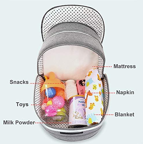 2-in-1 Portable Baby Crib & mommy bag