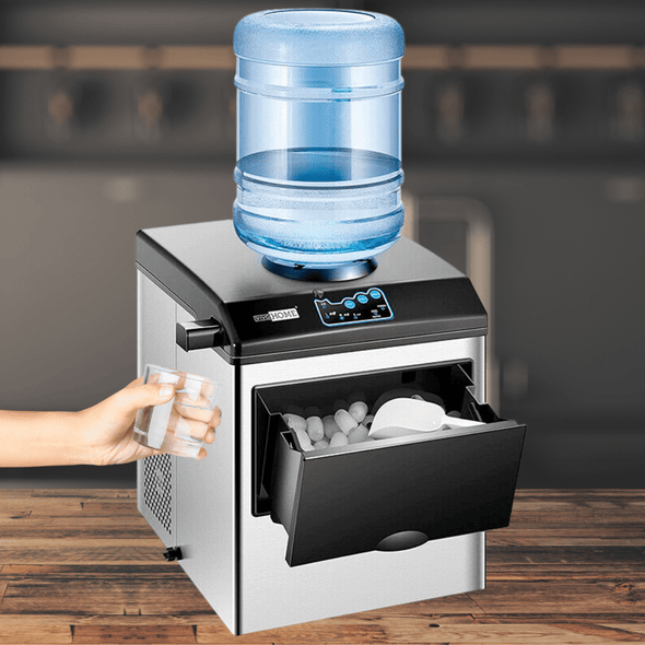 2 - in - 1 Countertop Ice Nugget Maker & Water Dispenser – 48 lbs/Day - Aroflit