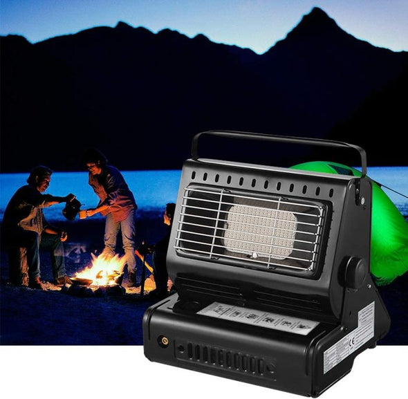 2 - in - 1 Gas Portable Heater with Gas Canisters - Aroflit