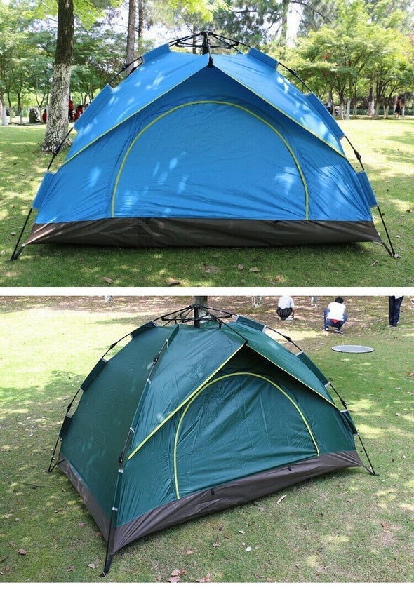 2 Person Camping Tent, Waterproof, Portable Automatic Pop - Up Tent - Aroflit