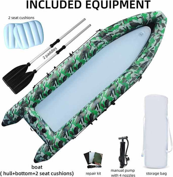 2 Person Inflatable Blow Up Raft Boat - Aroflit