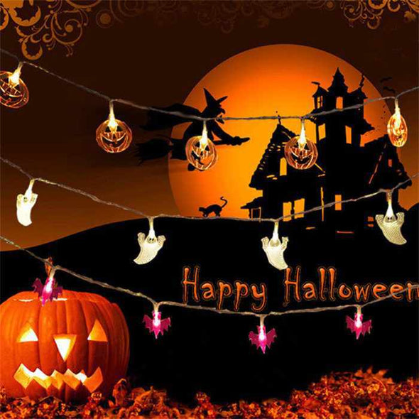 20 LED Pumpkin Halloween String Lights - Aroflit