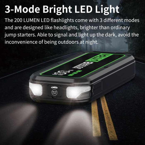 20000mAh Car Jump Starter Power Bank 3000A Car Booster - Aroflit