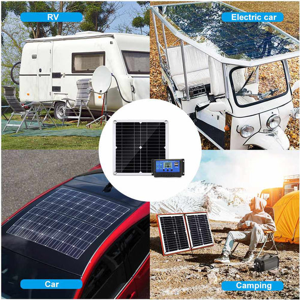 200W Solar Panel Kit 12V Battery Charger & 100A Controller - Aroflit