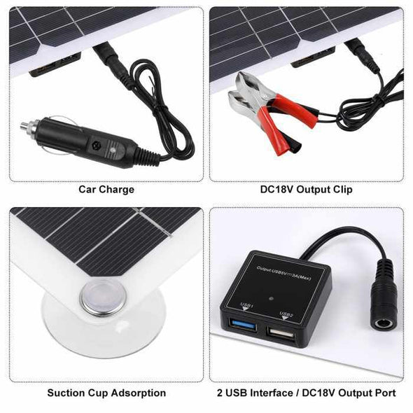 200W Solar Panel Kit 12V Battery Charger & 100A Controller - Aroflit