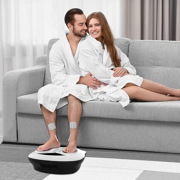 Heated Shiatsu Acupuncture Vibrating Foot Massager for Pain Relief