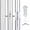 20ft Telescopic Flagpole Kit, Rustproof Aluminum, Adjustable Height - Aroflit