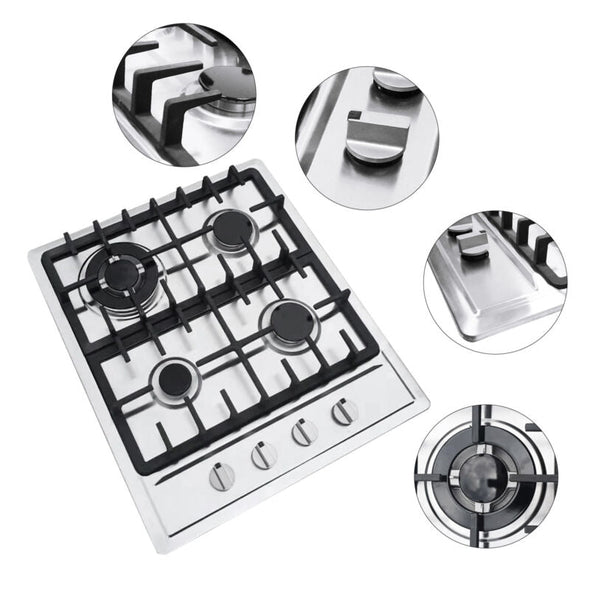 23" 4 - Burner Built - In Gas Cooktop, High Power & Safety Performance - Aroflit