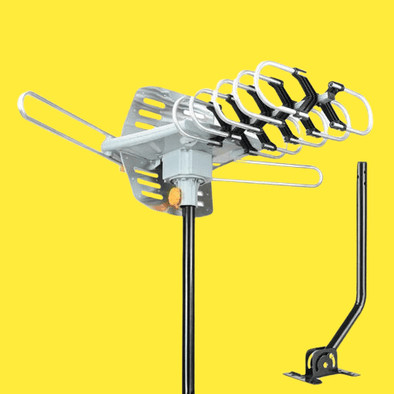 250 Miles HD TV Digital Antenna, 360° Rotating, Free 4K TV Channels - Aroflit