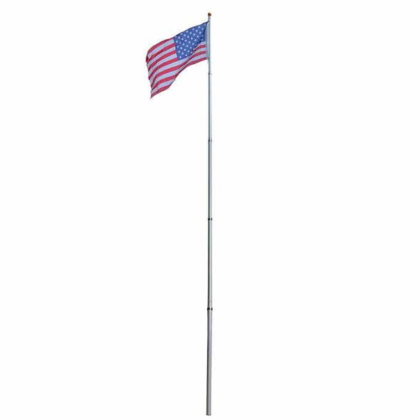 25FT Home Yard Aluminium Telescoping Flag Pole - Aroflit