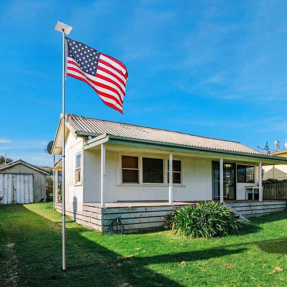 25FT Home Yard Aluminium Telescoping Flag Pole - Aroflit