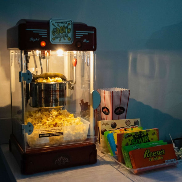 2.5oz Retro Popcorn Machine Maker for Home Theater and Parties - Aroflit
