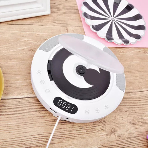 Portable Wall-Mounted Bluetooth MP3 CD Radio Music Player, Hi-Fi Sound