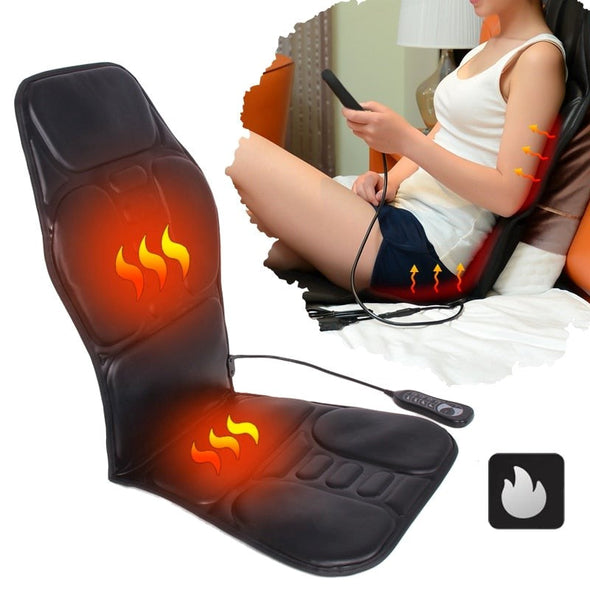 Portable Back Seat Massage Chair Pad Cushion for Relaxation & Comfort