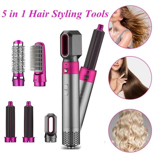 5-in-1 Multifunctional Airwrap Hair Styling Tool, Curls, Waves & More