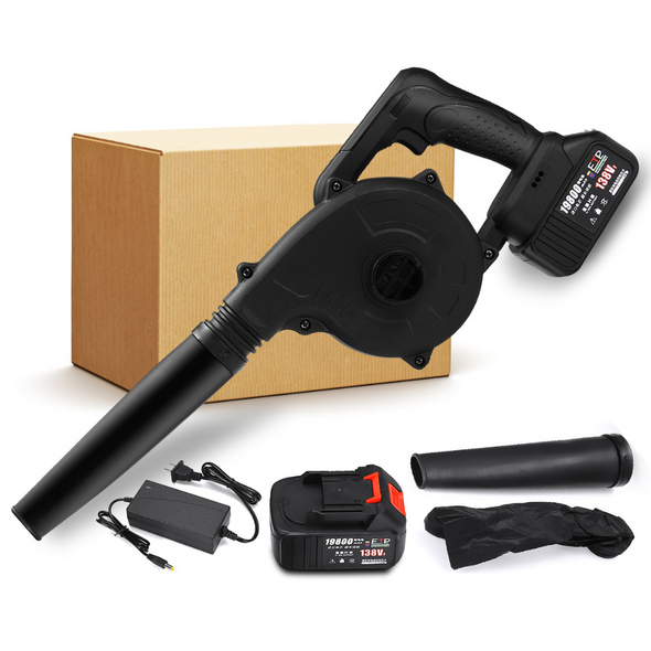Handheld Cordless Electric Leaf Blower with Battery & Suction Feature