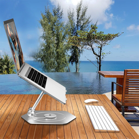 Premium 360° Swivel Rotating Laptop Holder Riser Stand for Desk