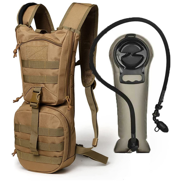 Outdoor Tactical Hiking Running Hydration Water Bladder Backpack, 3L