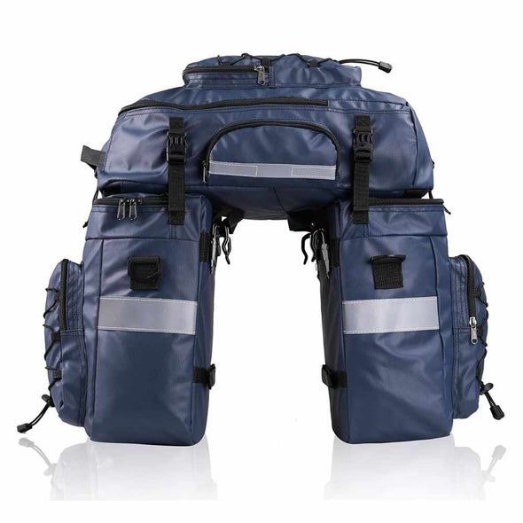 3 in 1 Pannier Waterproof Bag for Bike 65L Rack Bag