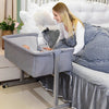 3 - in - 1 Baby Bedside Co - Sleeper Bassinet with Mosquito Net and Wheels - Aroflit