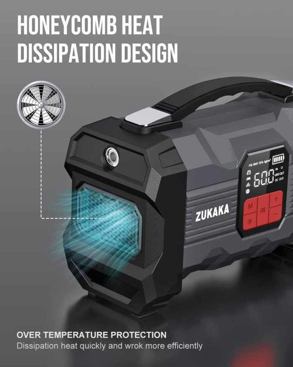 3 - in - 1 Car Jump Starter Battery Booster Charger & Air Compressor - Aroflit