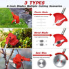 3 - in - 1 Cordless Electric Lawn Edger, Lightweight Grass & Weed Trimmer - Aroflit