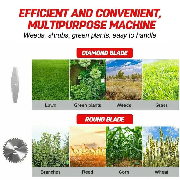 3 - in - 1 Cordless Electric Lawn Edger, Lightweight Grass & Weed Trimmer - Aroflit