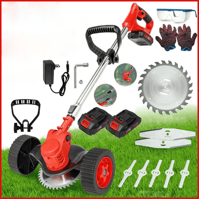 3 - in - 1 Cordless Electric Lawn Edger, Lightweight Grass & Weed Trimmer - Aroflit