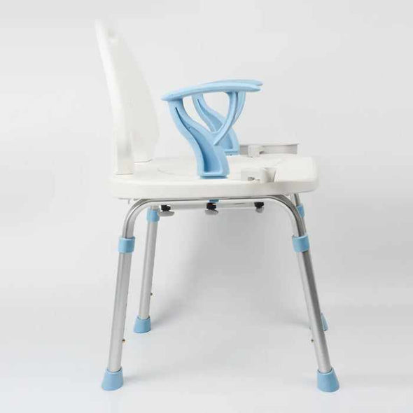 3 in 1 Elderly Shower Chair With Bedside Commode - Aroflit