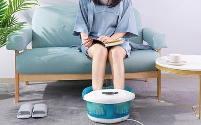 3 - in - 1 Heated Foot Spa with Bubbles and Vibration for Relaxation - Aroflit