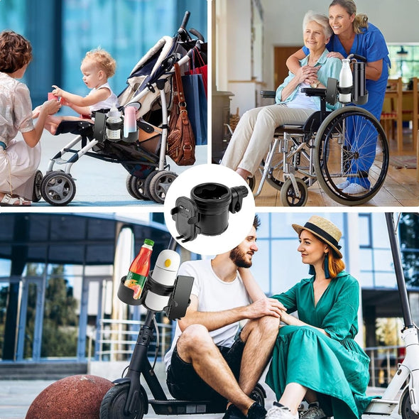 3 in 1 Multifunctional Stroller Cup Holder - Aroflit