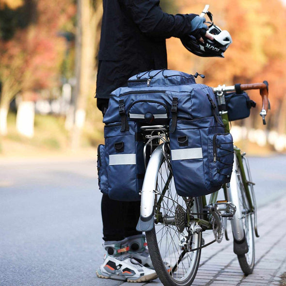 3 in 1 Pannier Waterproof Bag for Bike 65L Rack Bag - Aroflit