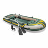 3 Person Inflatable Outdoor Water Boat Set with Oars and Hand Pump - Aroflit