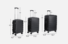 3 - Piece Expandable Luggage Set with Wheels, 21", 26", 30" Suitcases - Aroflit